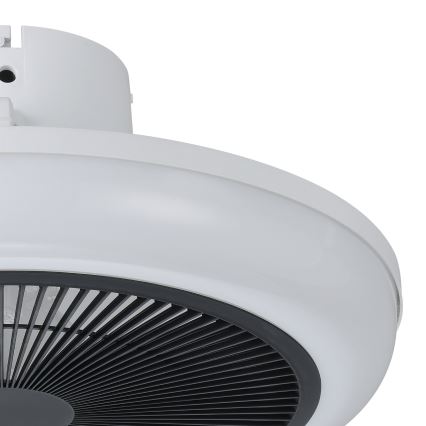 Eglo - LED stmievateľný stropný ventilátor, 3×LED, 8,5 W, 230 V, 2700–6500 K, Ø 45,5 cm, čierny + diaľkové ovládanie