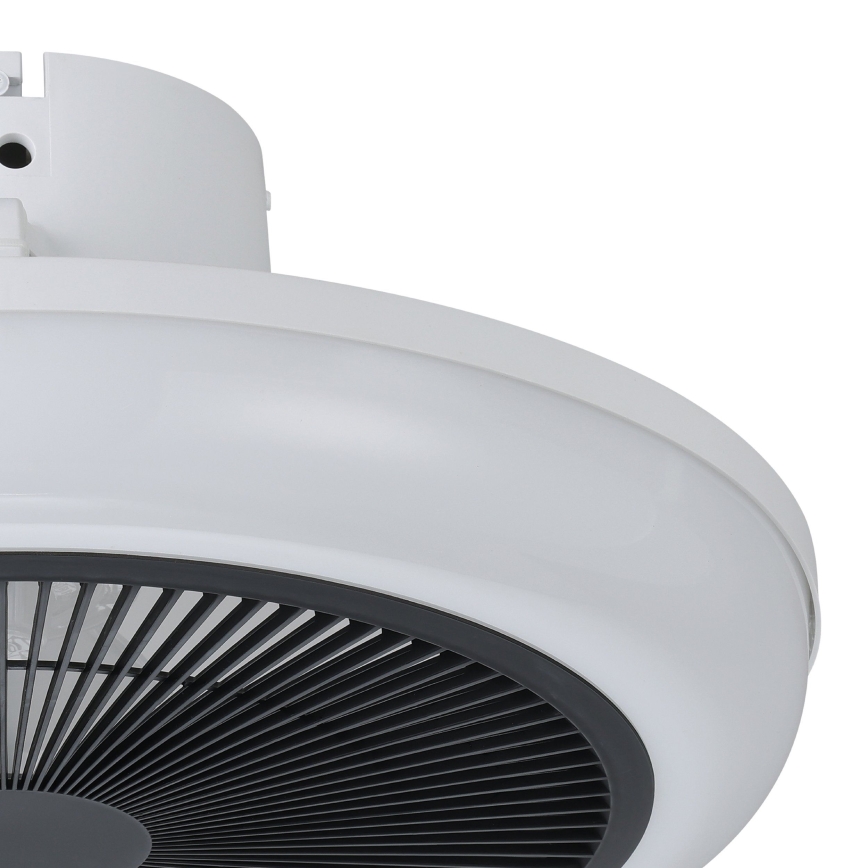 Eglo - LED stmievateľný stropný ventilátor, 3×LED, 8,5 W, 230 V, 2700–6500 K, Ø 45,5 cm, čierny + diaľkové ovládanie