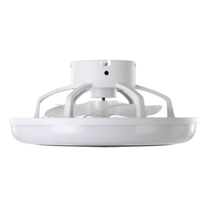 Eglo - LED stmievateľný stropný ventilátor, 3×LED, 8,5 W, 230 V, 2700–6500 K, Ø 45,5 cm, čierny + diaľkové ovládanie