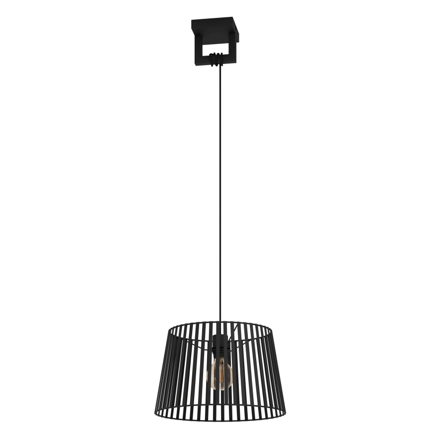Eglo - Luster na lanku 1xE27/40W/230V čierna