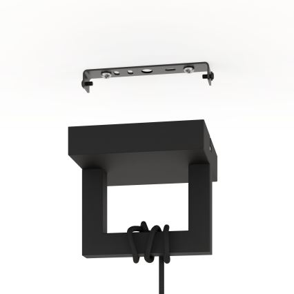 Eglo - Luster na lanku 1xE27/40W/230V čierna