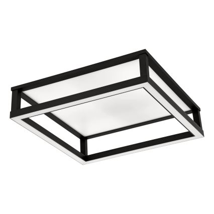 Eglo - LED Stmievateľné stropné svietidlo LED/29,4W/230V 2700-6500K čierna + diaľkové ovládanie