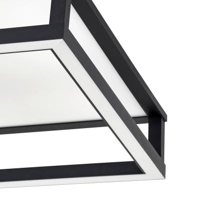 Eglo - LED Stmievateľné stropné svietidlo LED/29,4W/230V 2700-6500K čierna + diaľkové ovládanie