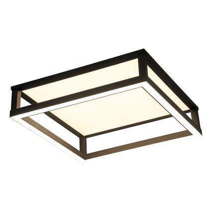 Eglo - LED Stmievateľné stropné svietidlo LED/29,4W/230V 2700-6500K čierna + diaľkové ovládanie