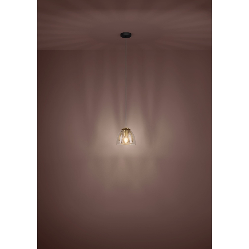 Eglo - Luster na lanku 1xE27/40W/230V zlatá