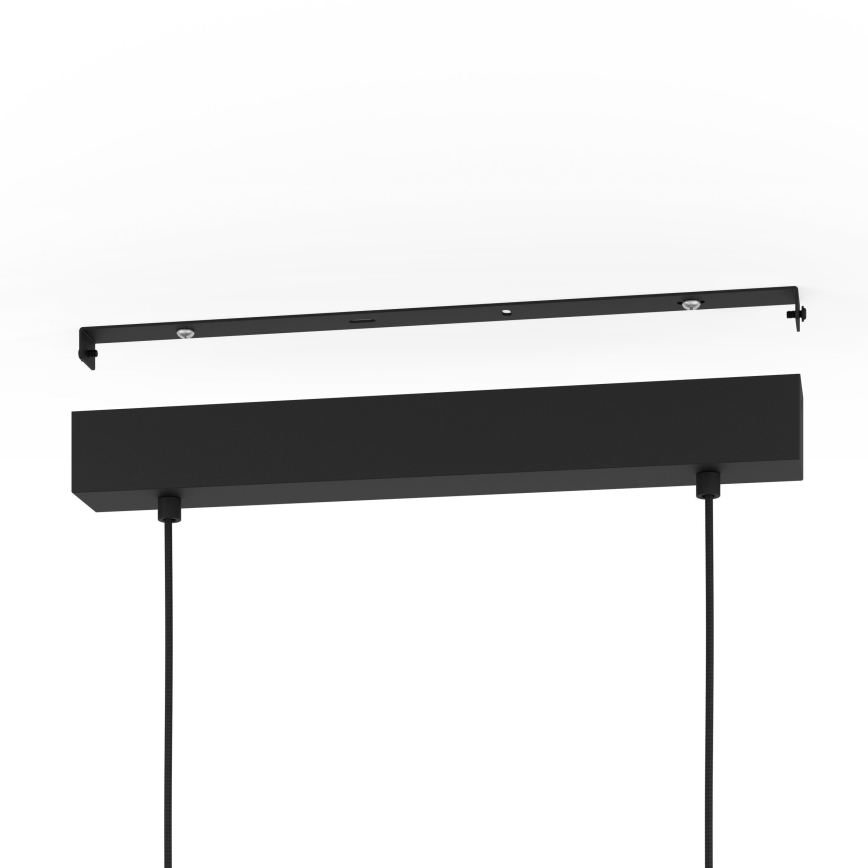 Eglo - Luster na lanku 3xE27/28W/230V čierna