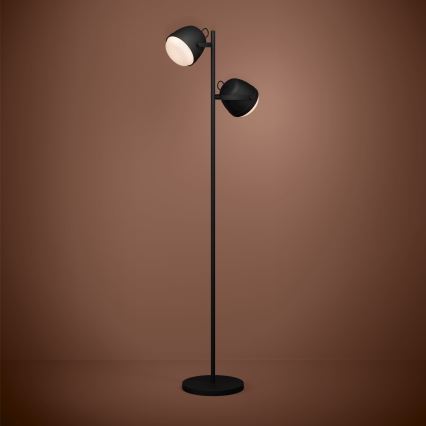 Eglo - Stojacia lampa 2xE27/28W/230V čierna