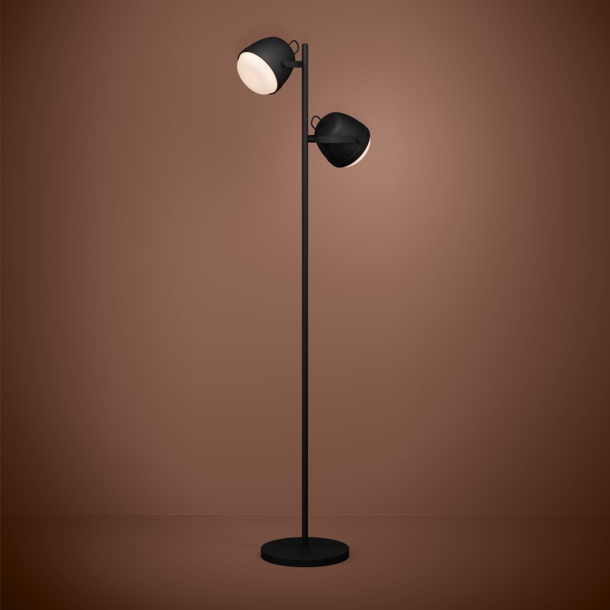 Eglo - Stojacia lampa 2xE27/28W/230V čierna
