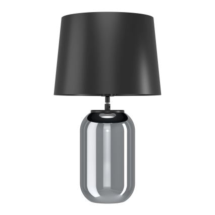 Eglo - Stolná lampa 1xE27/40W/230V čierna/dymová
