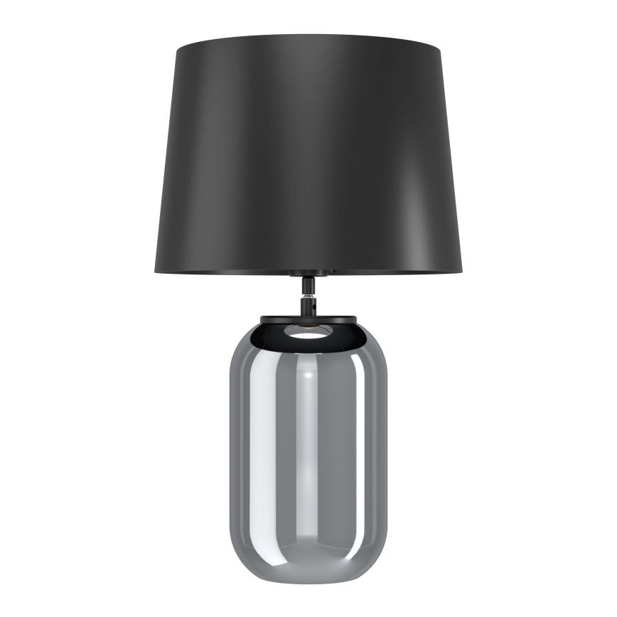 Eglo - Stolná lampa 1xE27/40W/230V čierna/dymová