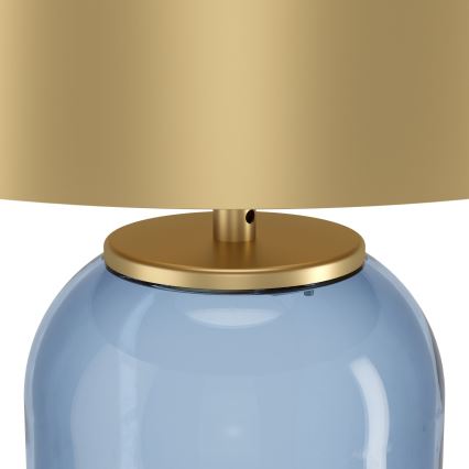 Eglo - Stolná lampa 1xE27/40W/230V zlatá/modrá