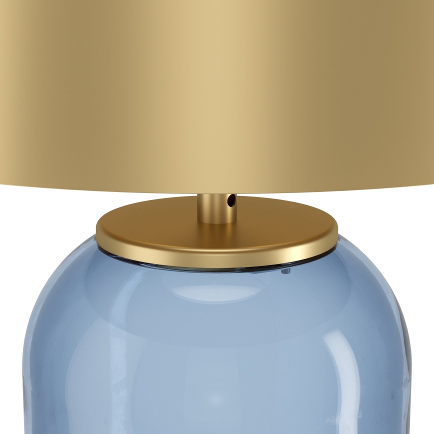 Eglo - Stolná lampa 1xE27/40W/230V zlatá/modrá