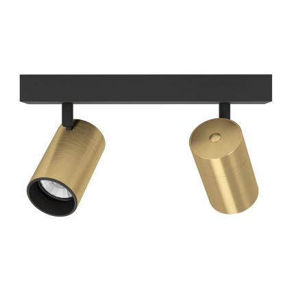 Eglo - LED Bodové svietidlo 2xGU10/4,5W/230V 3000K čierna/zlatá