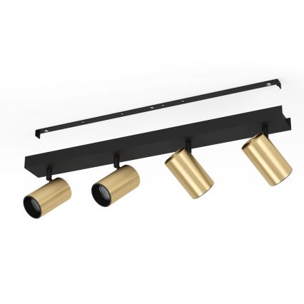 Eglo - LED Bodové svietidlo 4xGU10/4,5W/230V 3000K čierna/zlatá