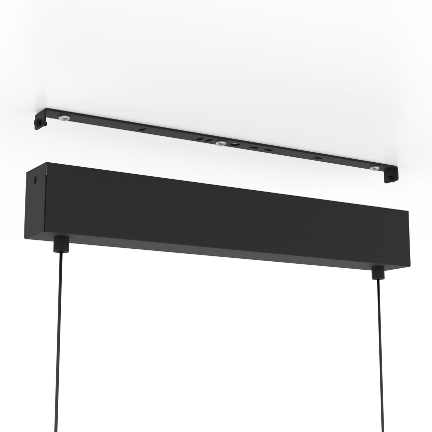Eglo - LED Stmievateľný luster na lanku 2xLED/12,5W/230V + LED/15,5W 3000K čierna