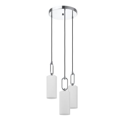 Eglo - Luster na lanku 3xE27/40W/230V lesklý chróm
