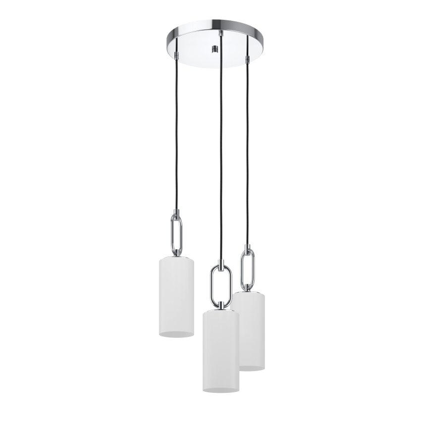 Eglo - Luster na lanku 3xE27/40W/230V lesklý chróm
