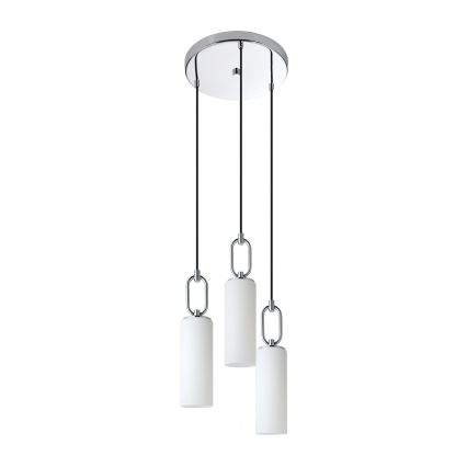 Eglo - Luster na lanku 3xE27/40W/230V lesklý chróm
