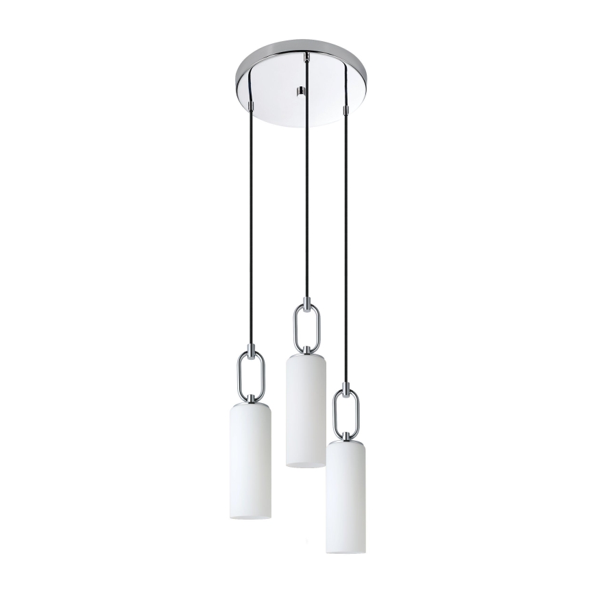 Eglo - Luster na lanku 3xE27/40W/230V lesklý chróm