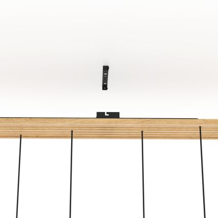 Eglo - Luster na lanku 6xE27/40W/230V čierna/hnedá