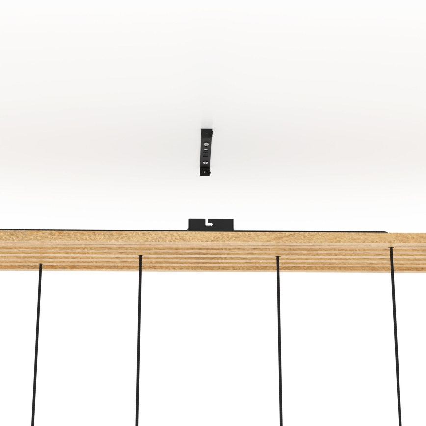 Eglo - Luster na lanku 6xE27/40W/230V čierna/hnedá