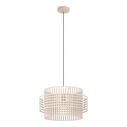Eglo - Luster na lanku 1xE27/40W/230V pr. 48 cm krémová