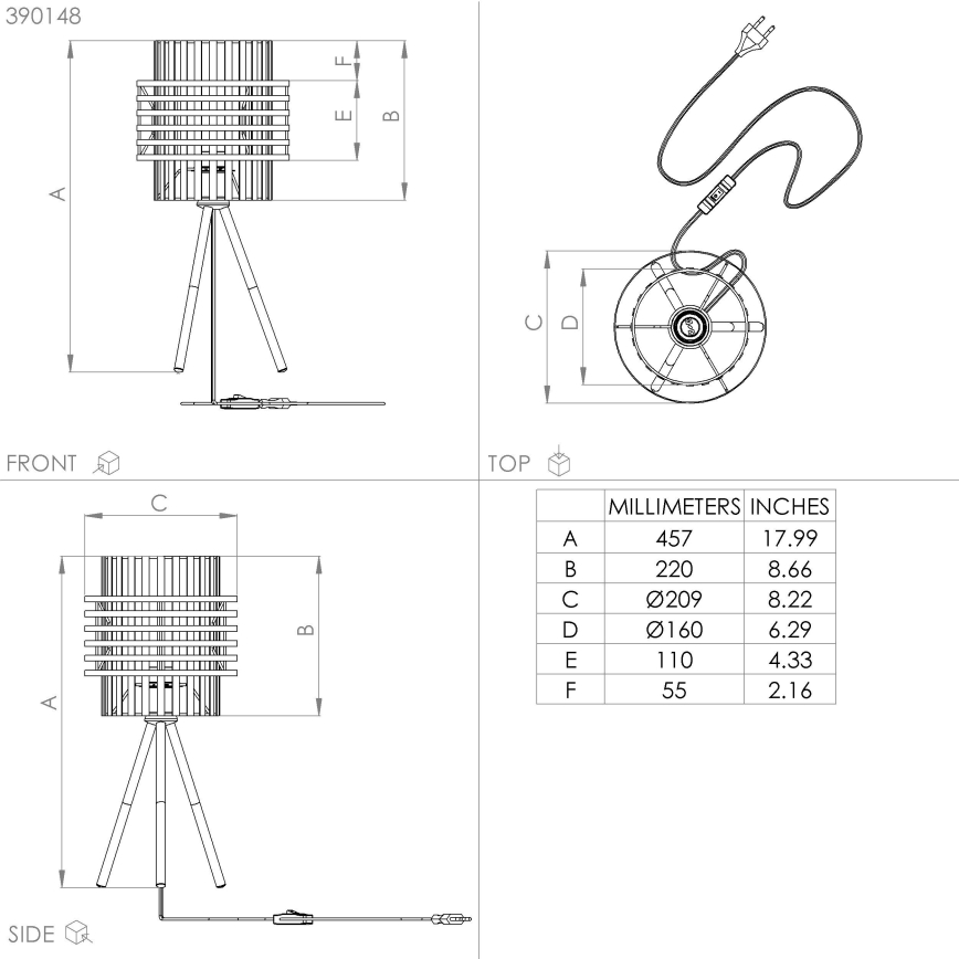 Eglo - Stojacia lampa 1xE27/40W/230V krémová