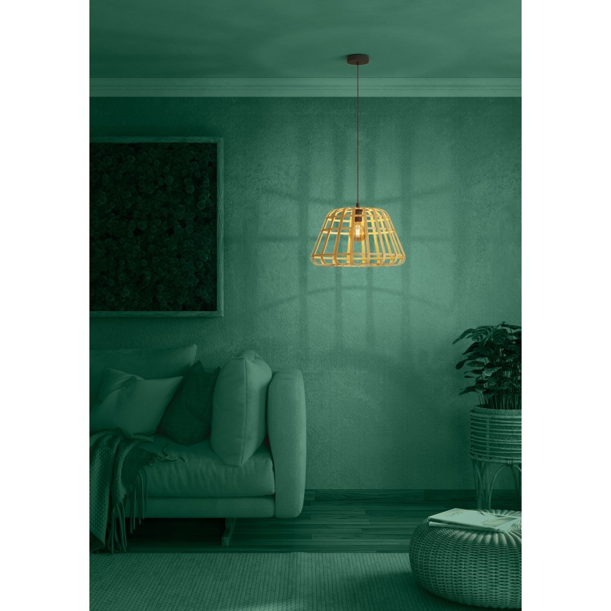 Eglo - Luster na lanku 1xE27/40W/230V pr. 50 cm bambus