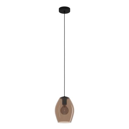 Eglo - Luster na lanku 1xE27/40W/230V hnedá
