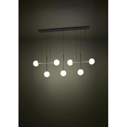 Eglo - Luster na lanku 7xE14/40W/230V zlatá/čierna