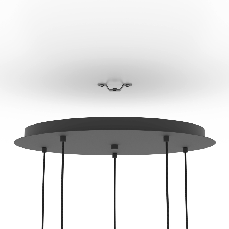 Eglo - Luster na lanku 5xE27/40W/230V čierna/zlatá