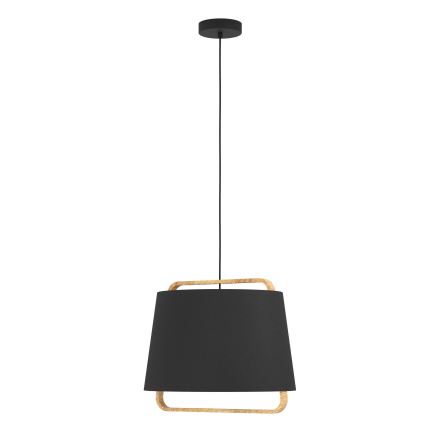 Eglo - Luster na lanku 1xE27/40W/230V čierna