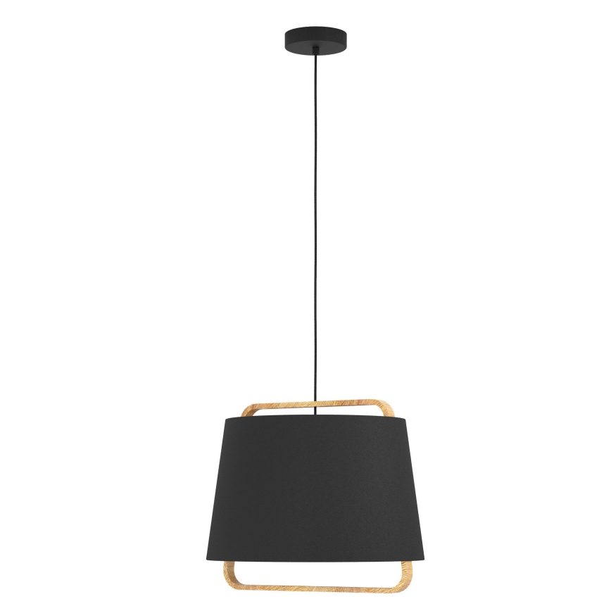 Eglo - Luster na lanku 1xE27/40W/230V čierna