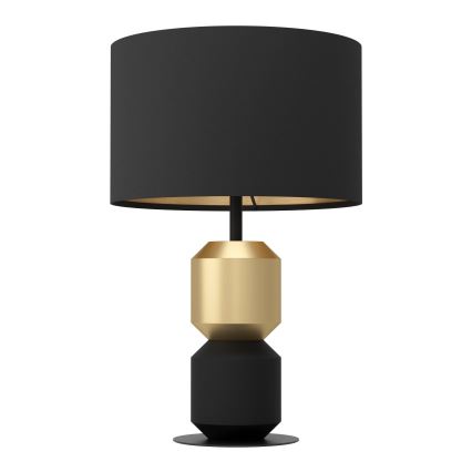 Eglo - Stolná lampa 1xE27/40W/230V čierna/zlatá