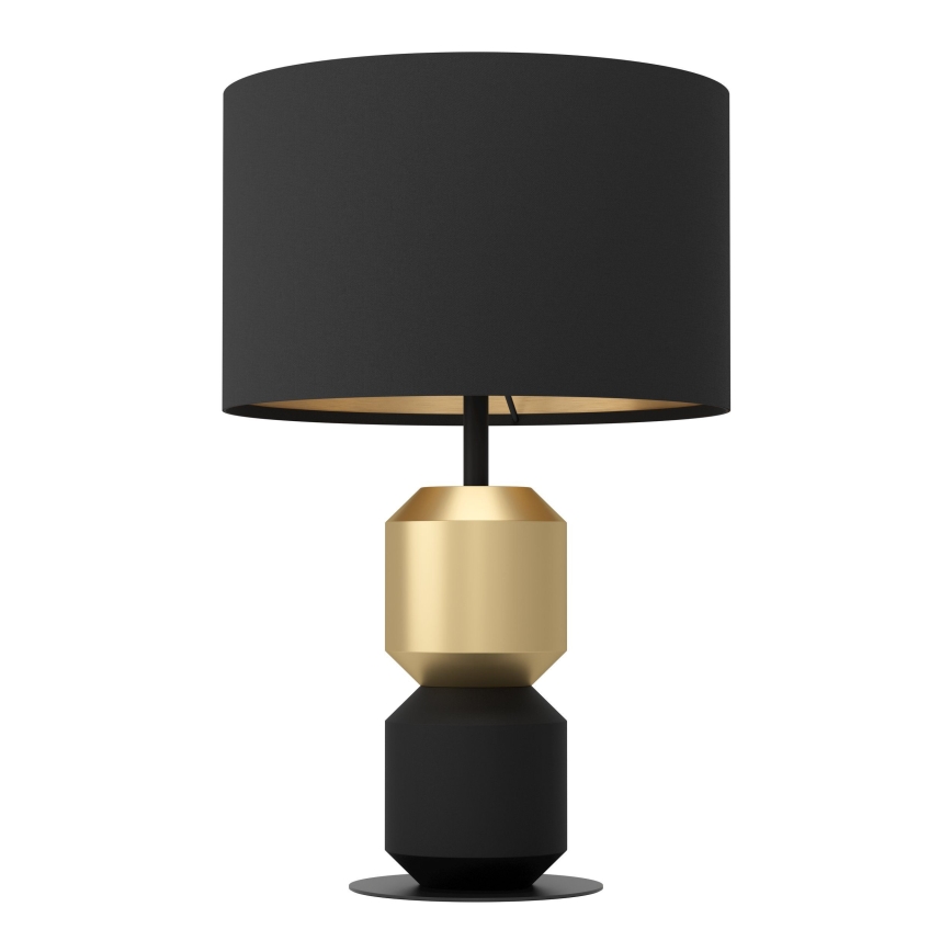 Eglo - Stolná lampa 1xE27/40W/230V čierna/zlatá