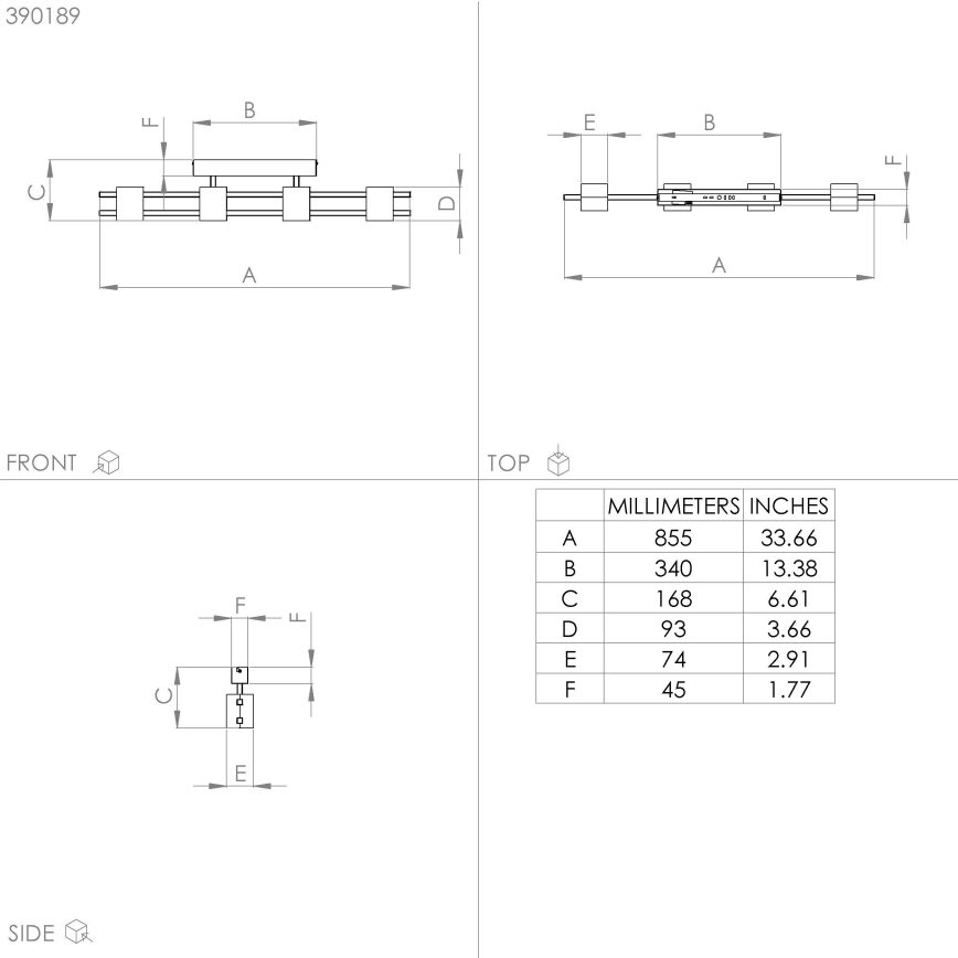 Eglo - Prisadený luster 4xE27/40W/230V čierna/hnedá