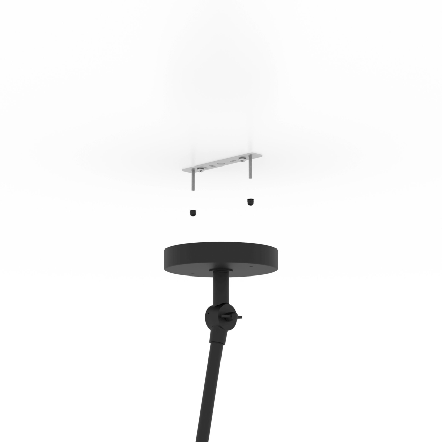 Eglo - Luster na tyči 1xE27/40W/230V hnedá