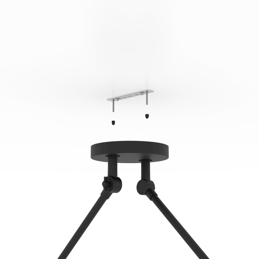 Eglo - Luster na tyči 2xE27/40W/230V hnedá