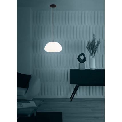 Eglo - Luster na lanku 1xE27/40W/230V čierna