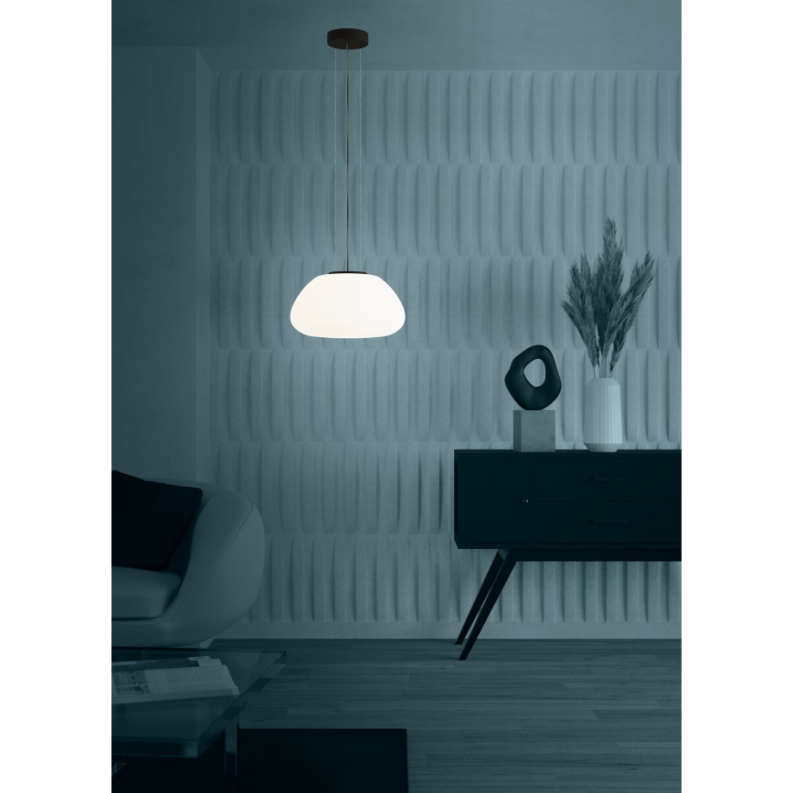 Eglo - Luster na lanku 1xE27/40W/230V čierna