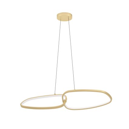 Eglo - LED Stmievateľný luster na lanku LED/37,5W/230V 3000K zlatá