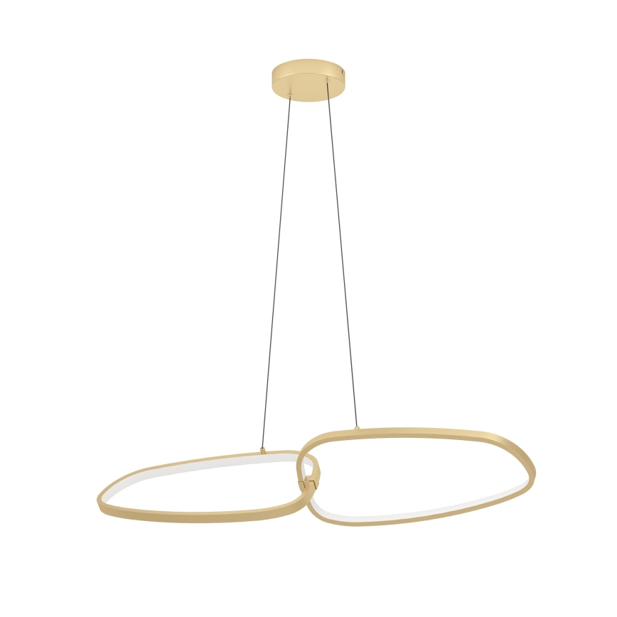 Eglo - LED Stmievateľný luster na lanku LED/37,5W/230V 3000K zlatá