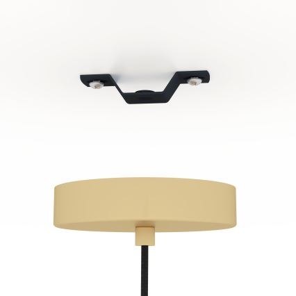 Eglo - Luster na lanku 1xE27/40W/230V zlatá/hnedá