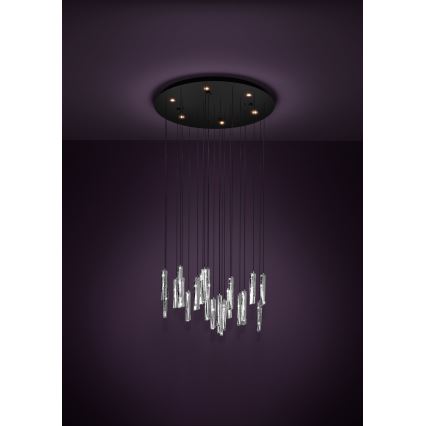 Eglo - LED Stmievateľný luster na lanku 6xLED/4,2W/230V 3000K číra