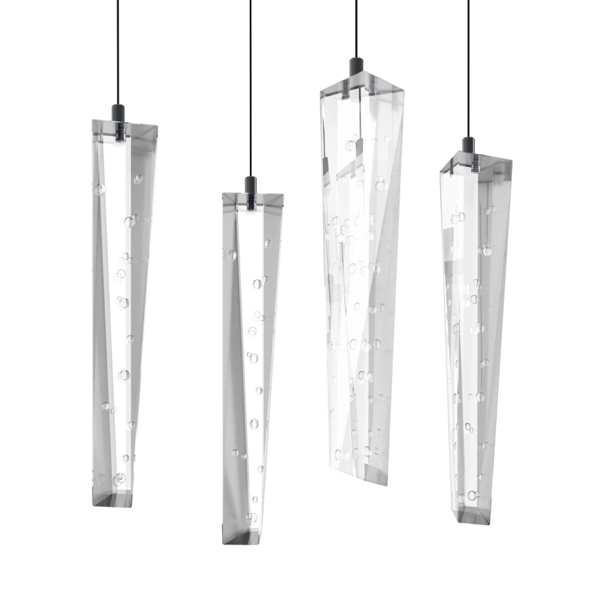 Eglo - LED Stmievateľný luster na lanku 8xLED/4,2W/230V 3000K číra
