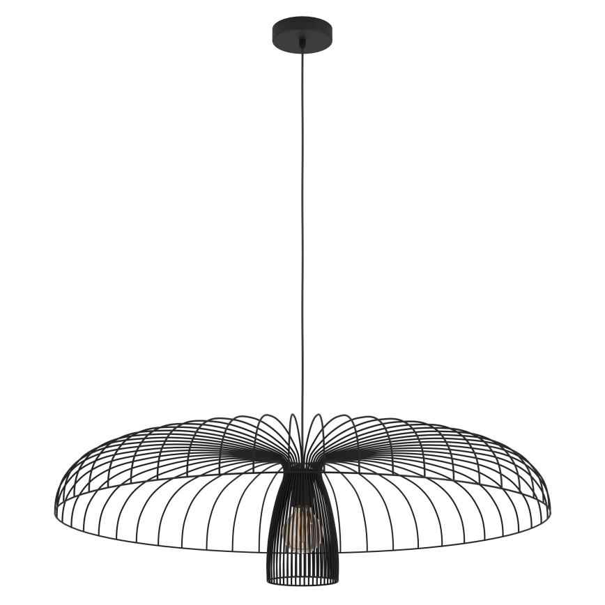 Eglo - Luster na lanku 1xE27/60W/230V pr. 98,5 cm čierna