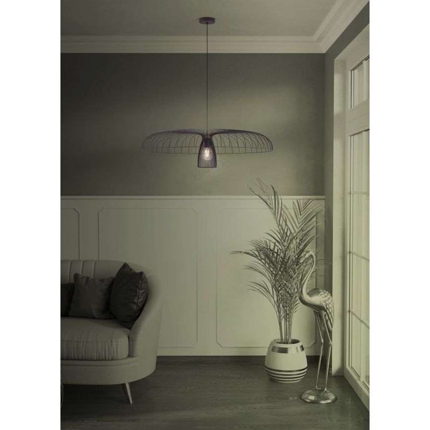 Eglo - Luster na lanku 1xE27/60W/230V pr. 98,5 cm čierna