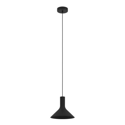 Eglo - Luster na lanku 1xE27/28W/230V čierna