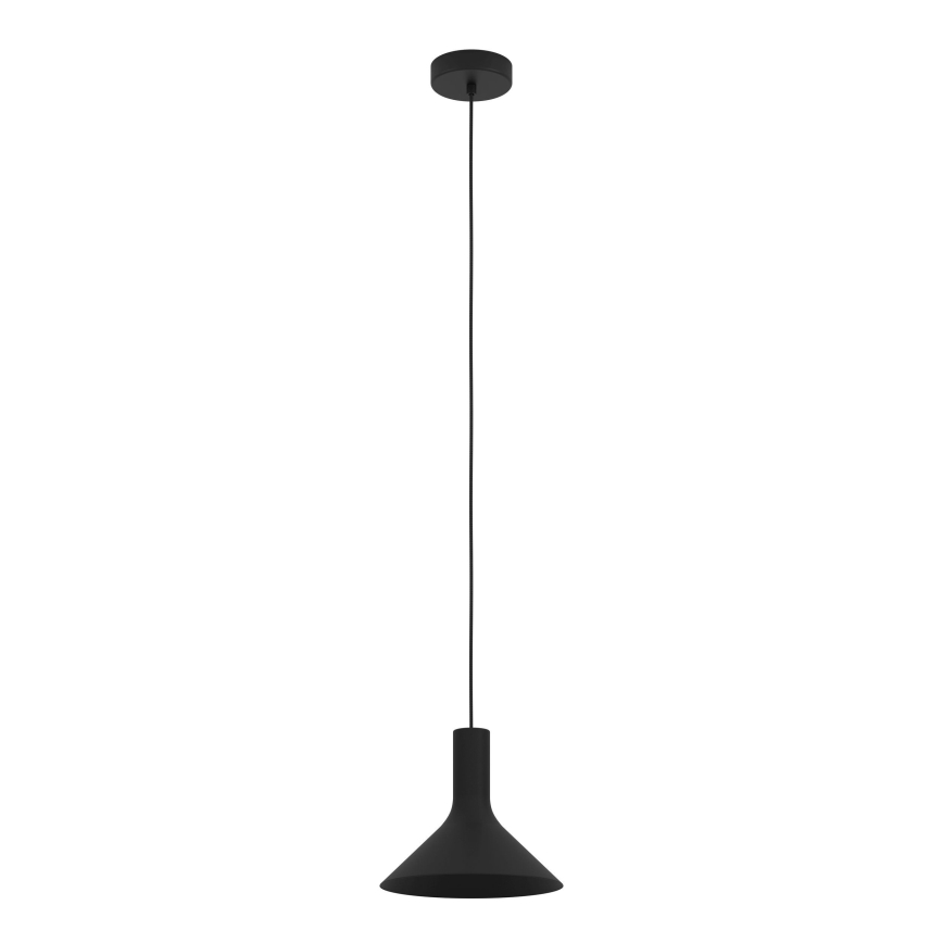 Eglo - Luster na lanku 1xE27/28W/230V čierna