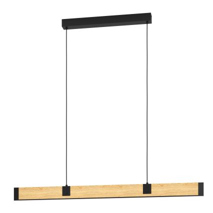 Eglo - LED Stmievateľný luster na lanku LED/28,8W/230V 3000K čierna/hnedá